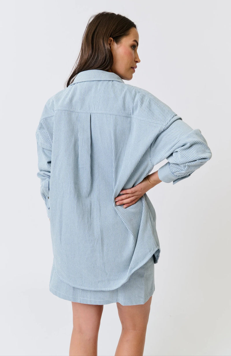Tamika Shirt Stripe Denim