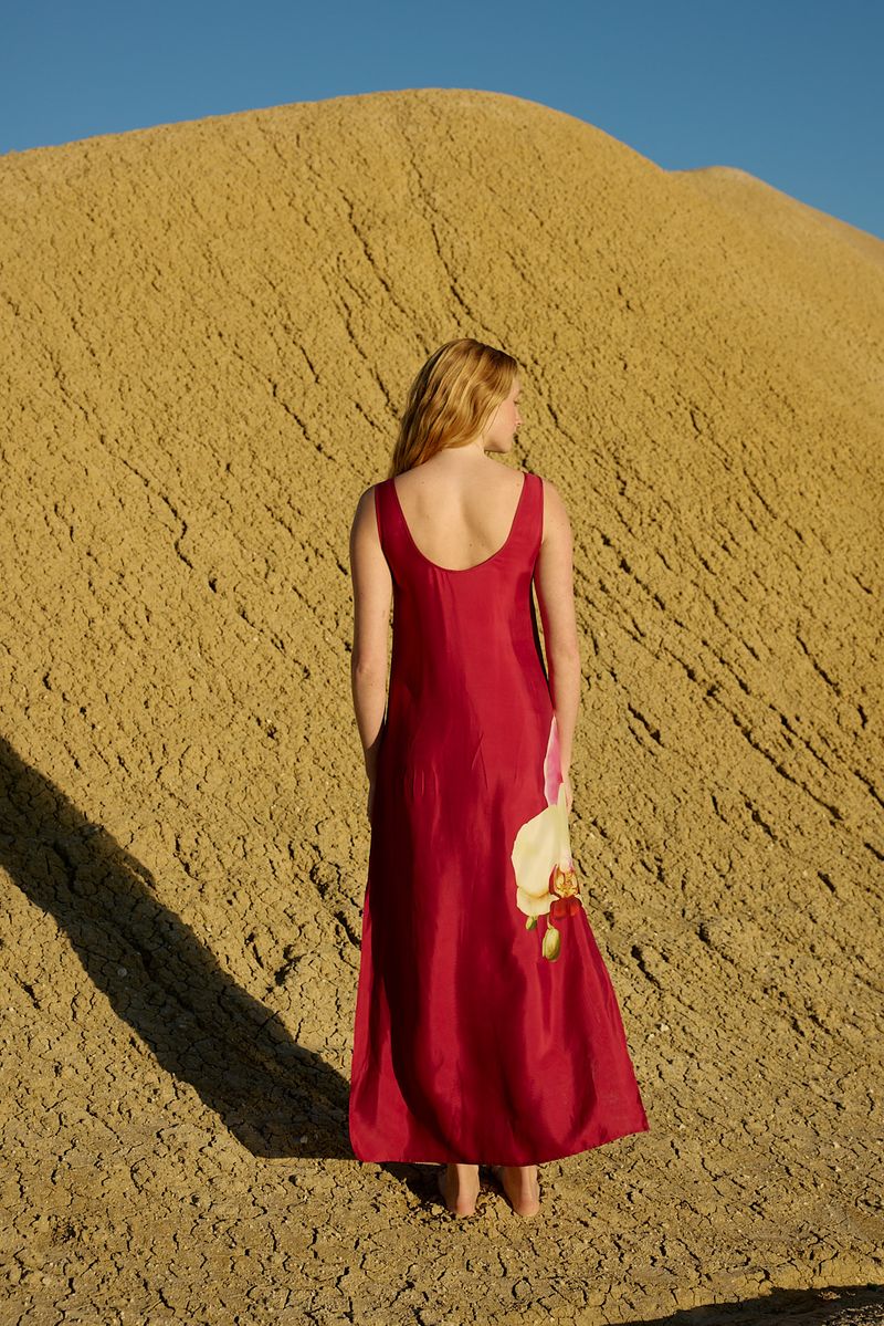 Poppy Dress - Redcurrant Phalae