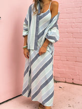 Claro Maxi Dress - Tulip Stripe