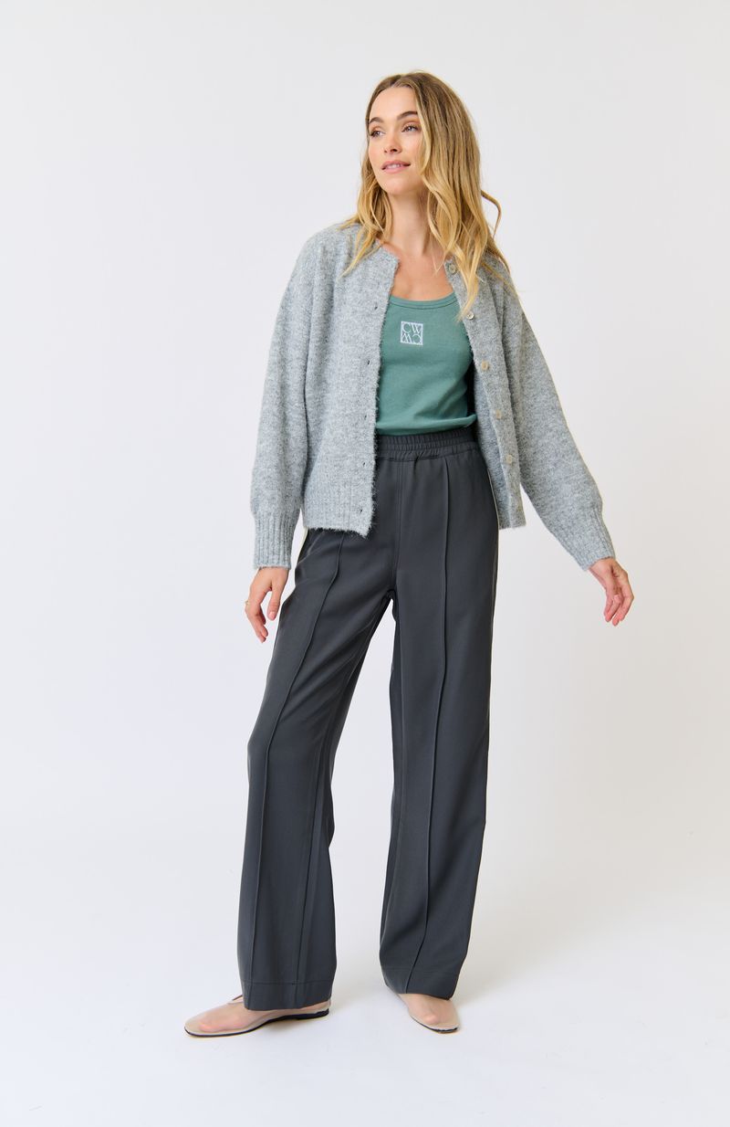 Weston Pant - Steel/Cream