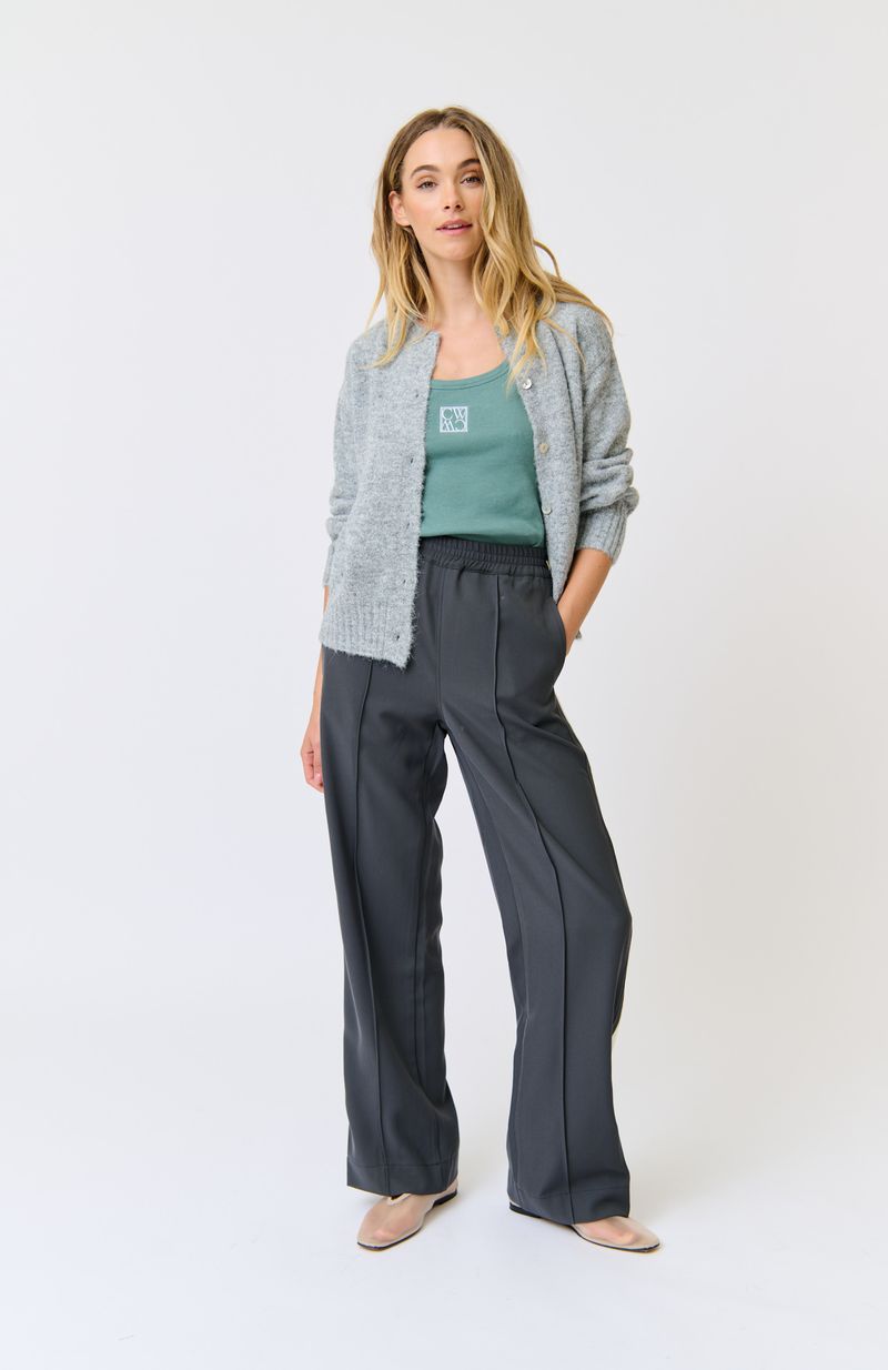 Weston Pant - Steel/Cream