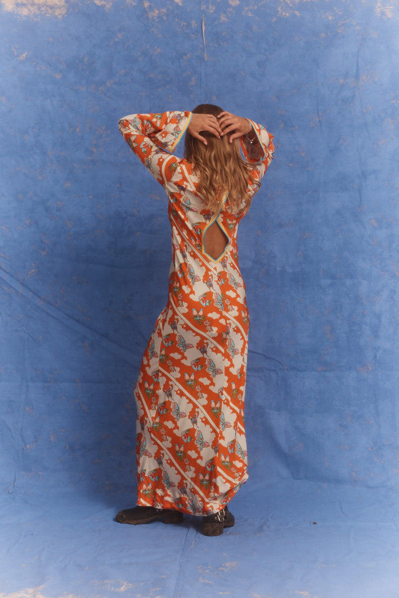 Farfalla Olive Dress
