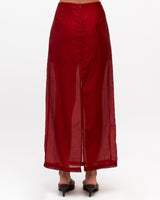 Catamaran Midi Skirt - Wine