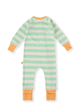 Peas In A Pod Stripe Zipsuit