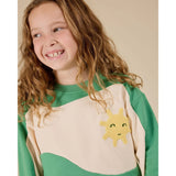 Sunshine Piped Panel Sweatshirt