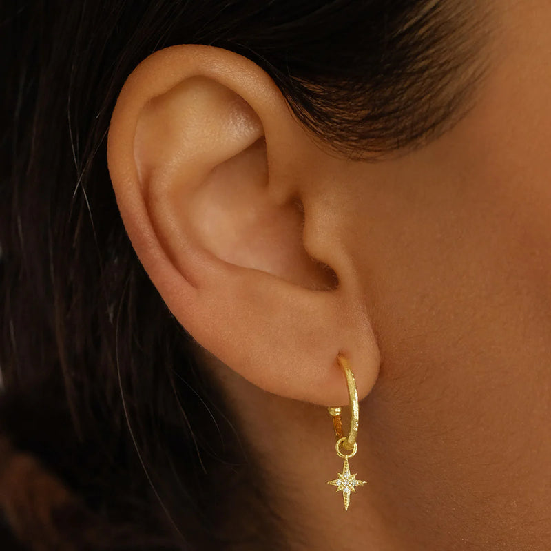 STARLIGHT HOOPS - GOLD