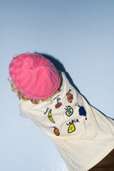 Organic Fruit Salad Tee - Milk