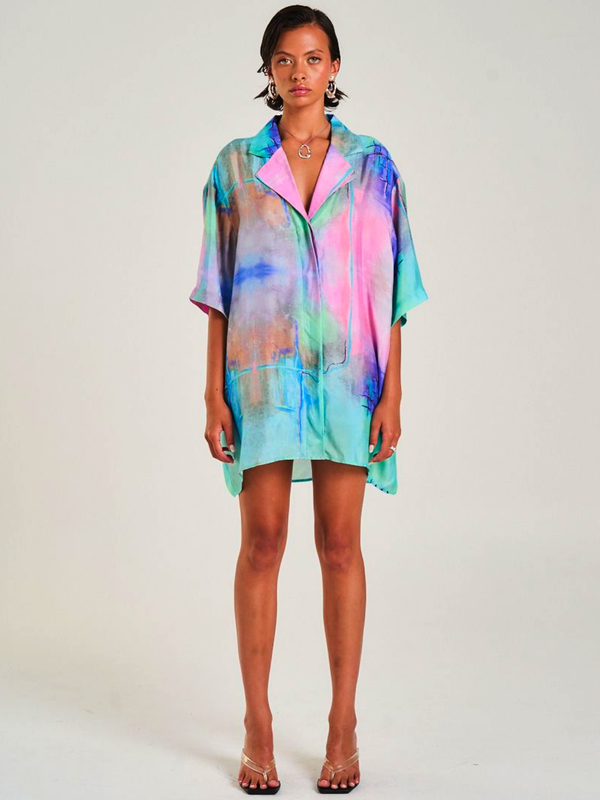 LUKA SHIRT DRESS - H2O