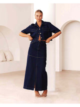 Harlem Denim Skirt - Indigo