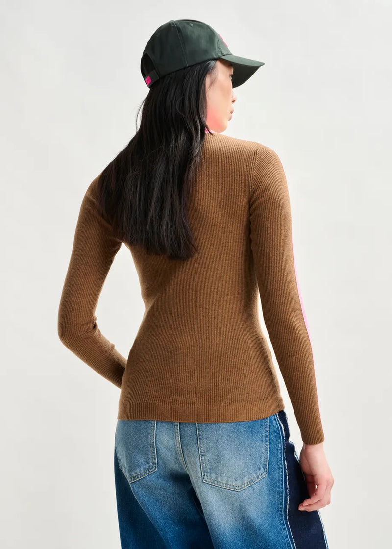 Iffort Pullover - Pink / Brown
