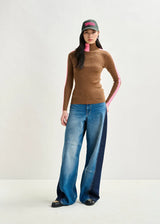 Iffort Pullover - Pink / Brown