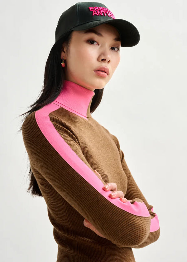 Iffort Pullover - Pink / Brown