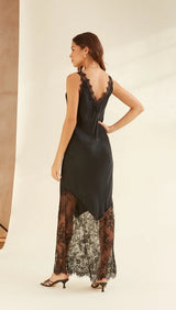 Solange Slip Dress - Black