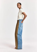 Krisp Fabric Mix Jeans