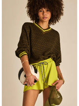 CASTILLA CLEMENTINE KNIT CREW - OLIVE