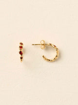 Koré Red Hoop Earrings