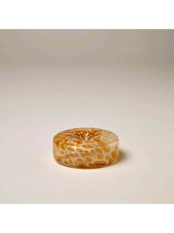 Glass Marble Holder - Brown