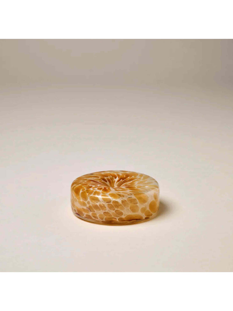 Glass Marble Holder - Brown