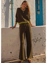 CASTILLA JUNIPER KNIT PANT - OLIVE