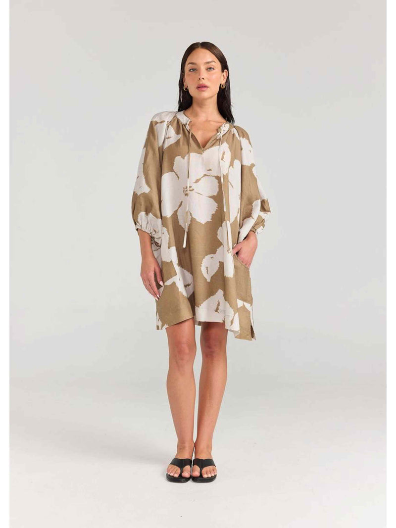SANGRIA DRESS - OLIVE BLOOM