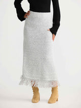 Seville Skirt - Grey Marle