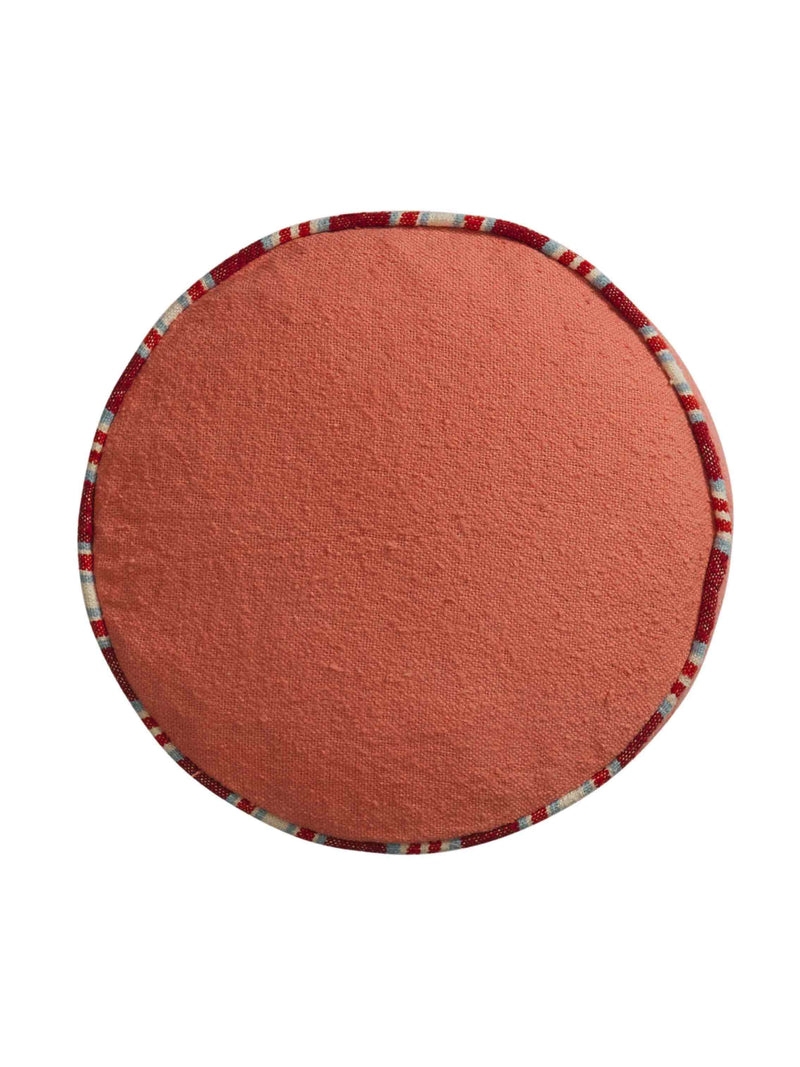 Delana Round Cushion - Hibiscus