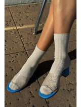 Her Socks - Ivory Gold Glitter