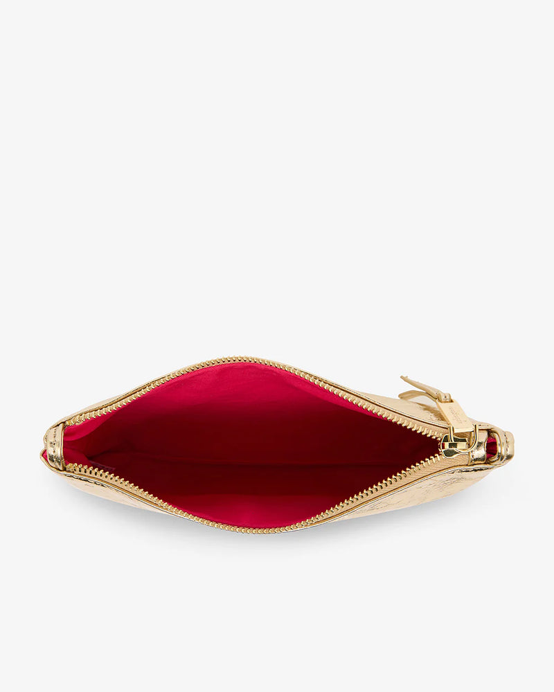Compact Wallet - Gold Crinkle