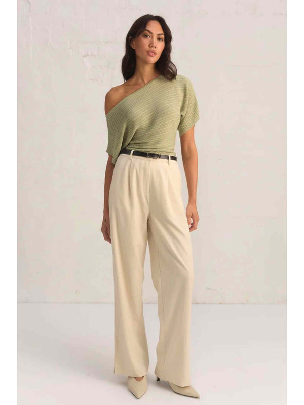 CELEST KNIT TOP - SAGE
