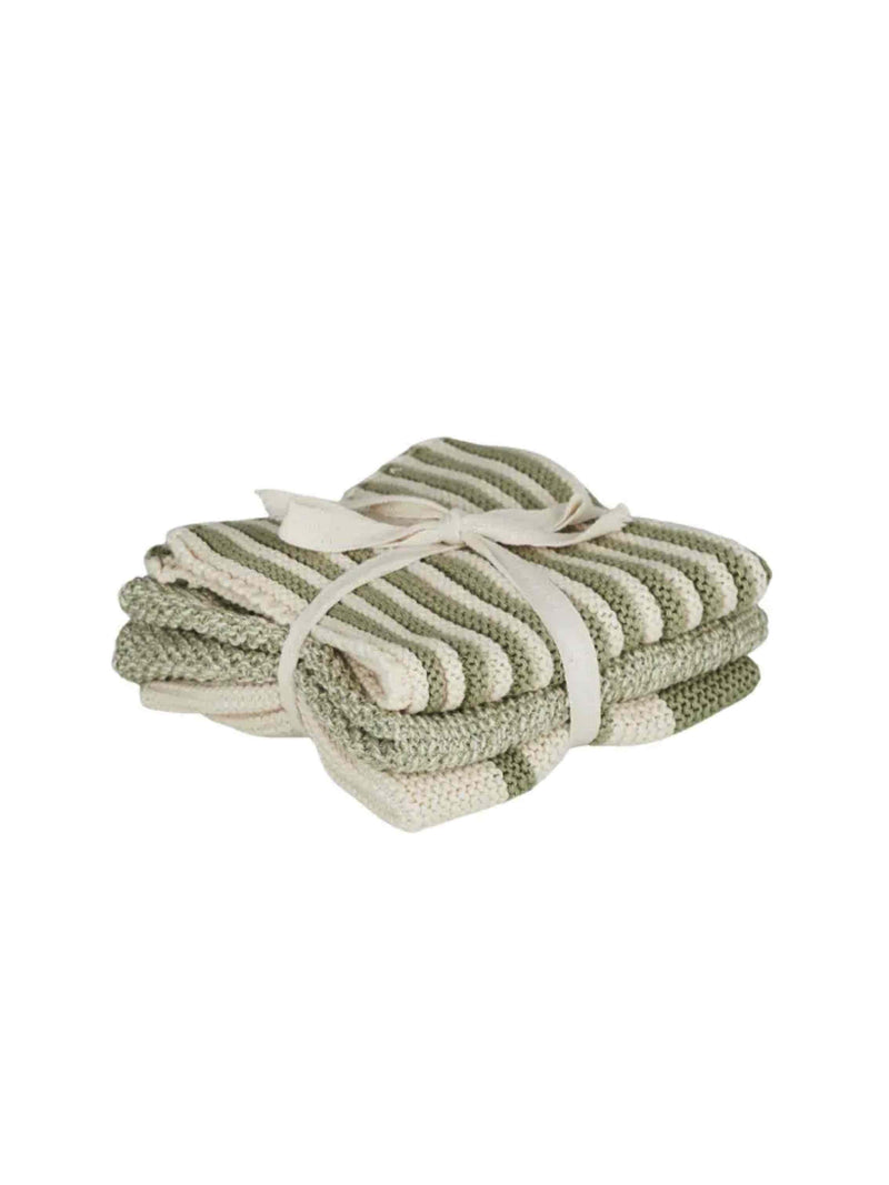 Amy Cotton Knit Cloth - Moss