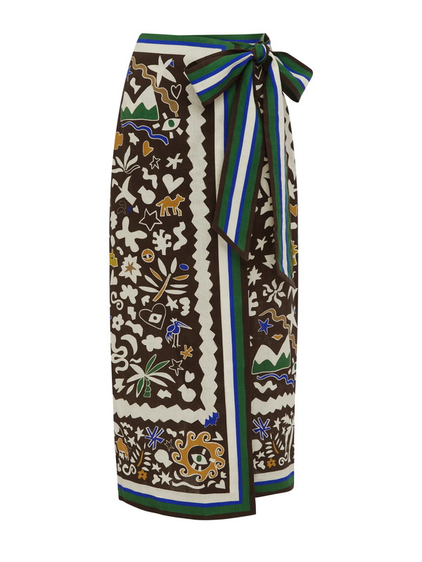 MAROC WRAP SKIRT