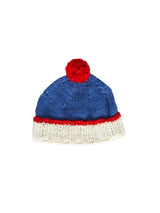 Teddy Beanie Blue and Red
