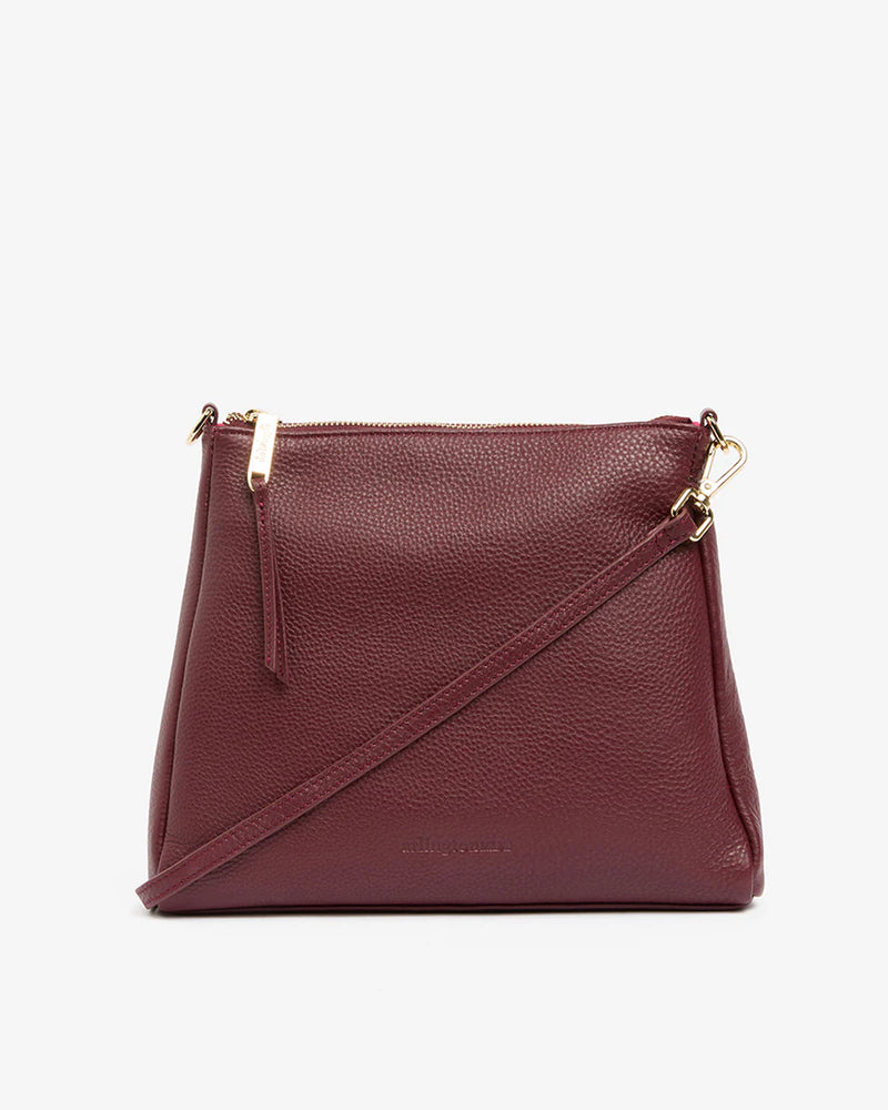 Mini Corinna - Burgundy Pebble