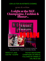G&W EVENT - A Night at the NGV, Vivienne Westwood + Dinner @ JUNI