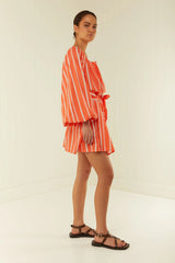 SARDINIA DRESS - ORANGE STRIPE