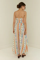 West Dress - Tropical Stripe