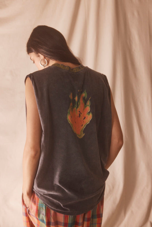 Flaming band Tank