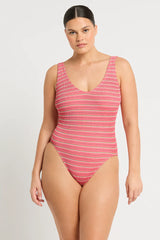 Mara One Piece - Watermelon Stripe