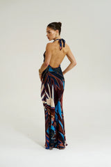 ZOE MAXI DRESS - BORDEAUX