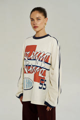 BLEU 55 LS TEE - VINTAGE WHITE