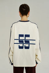 BLEU 55 LS TEE - VINTAGE WHITE