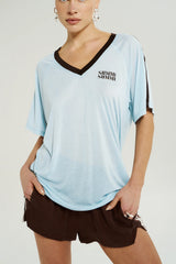V NECK JERSEY TEE - ICEL