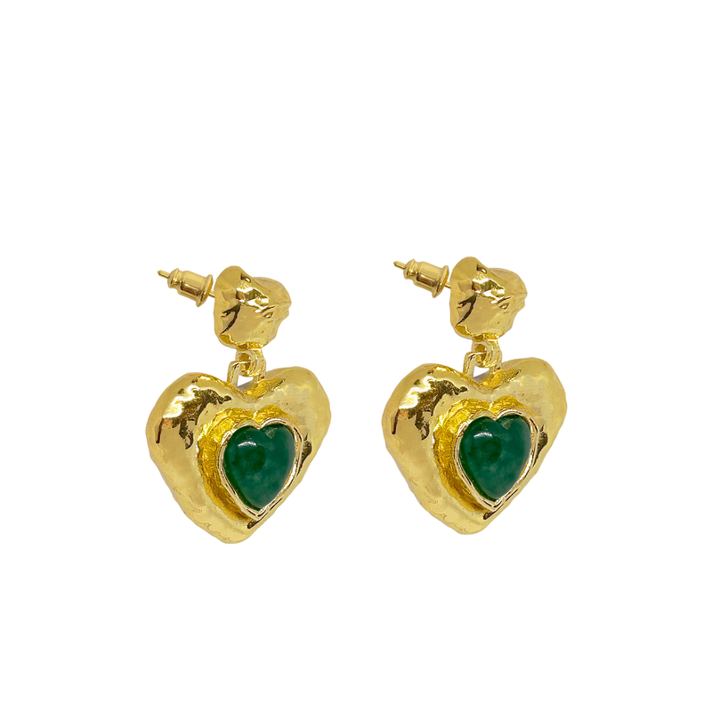 SURI Earrings | Green Aventurine