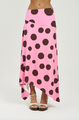 FRENCHIE MIDI SKIRT - BIG DOTTY