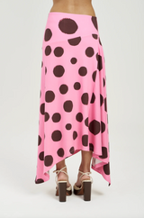 FRENCHIE MIDI SKIRT - BIG DOTTY