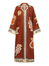 SOLEIL D'AMOUR SILK SHIRTDRESS