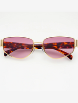 Delilah Sunglasses - Gold / Lavender