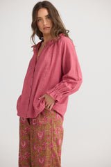 Gemini Blouse - Rose Pink