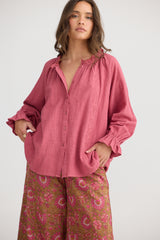 Gemini Blouse - Rose Pink