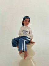 Tricky Track Pant - Side Stripe Blue